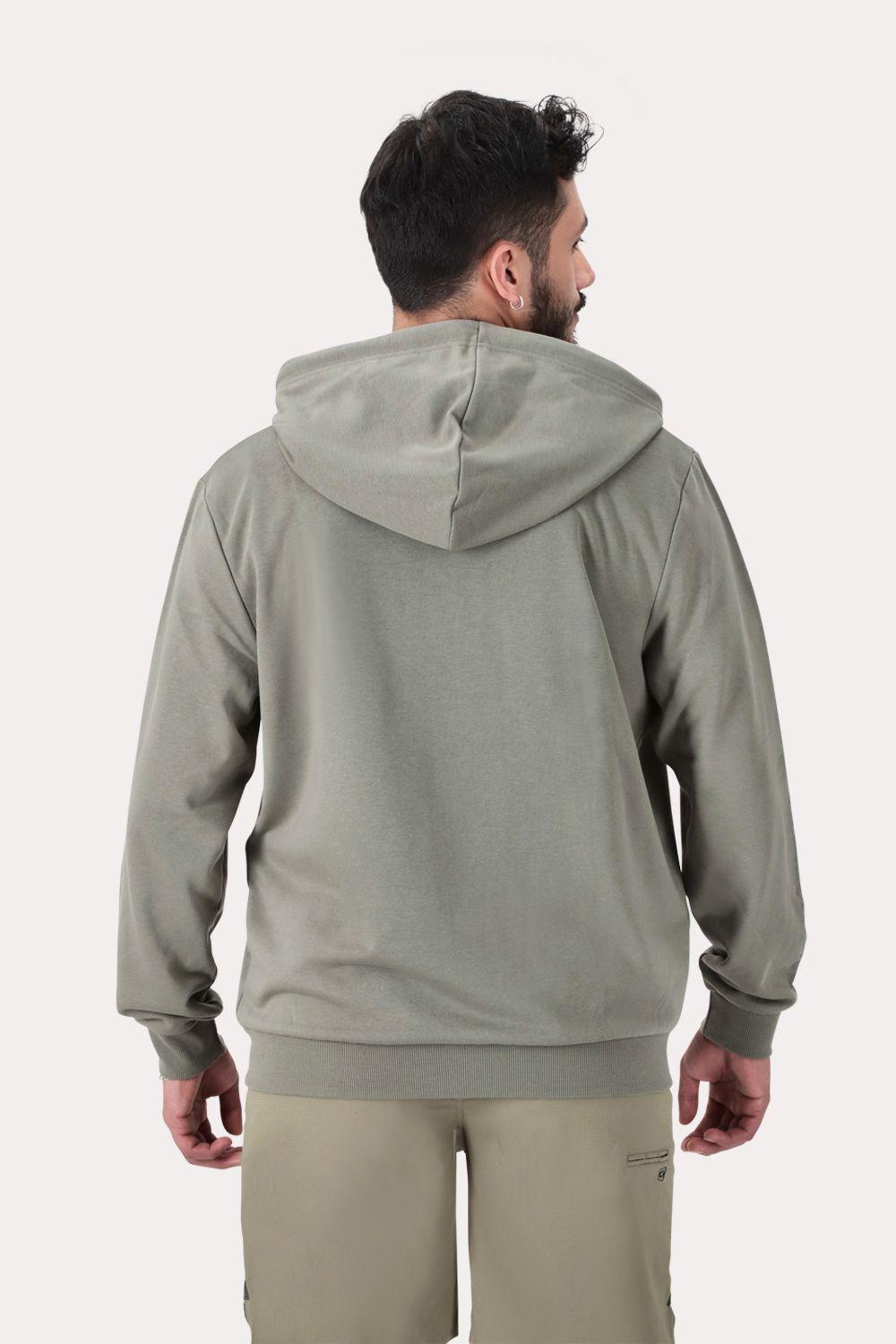 Poleron Full Zipper Fleece Damen Verde Militar-1