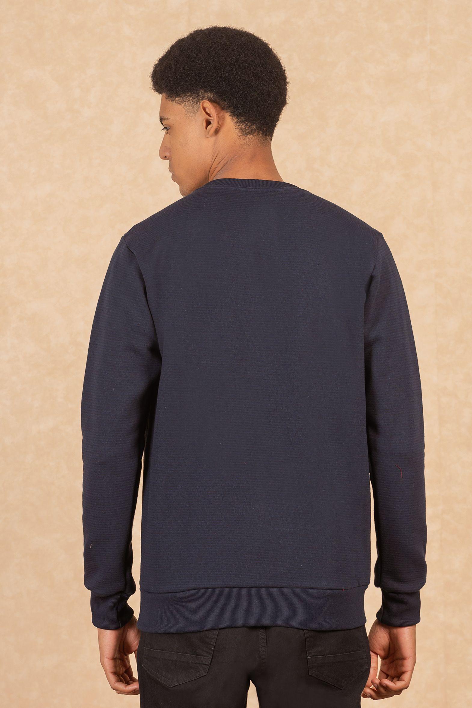 Poleron Crew Fleece Sqrs Negro Gangster-1