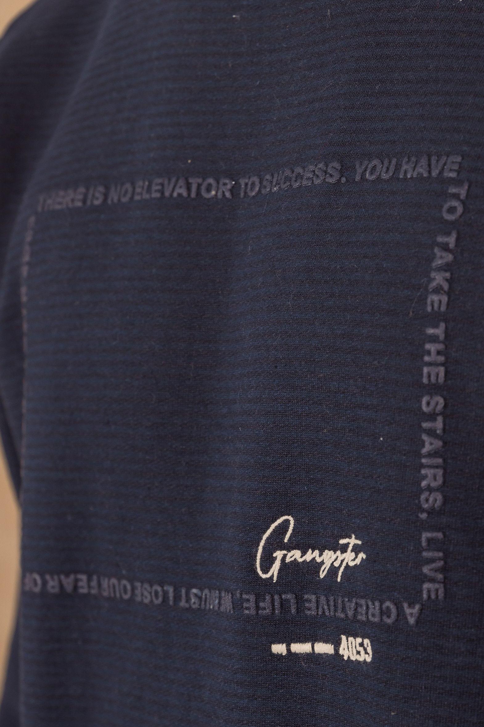 Poleron Crew Fleece Sqrs Negro Gangster-2