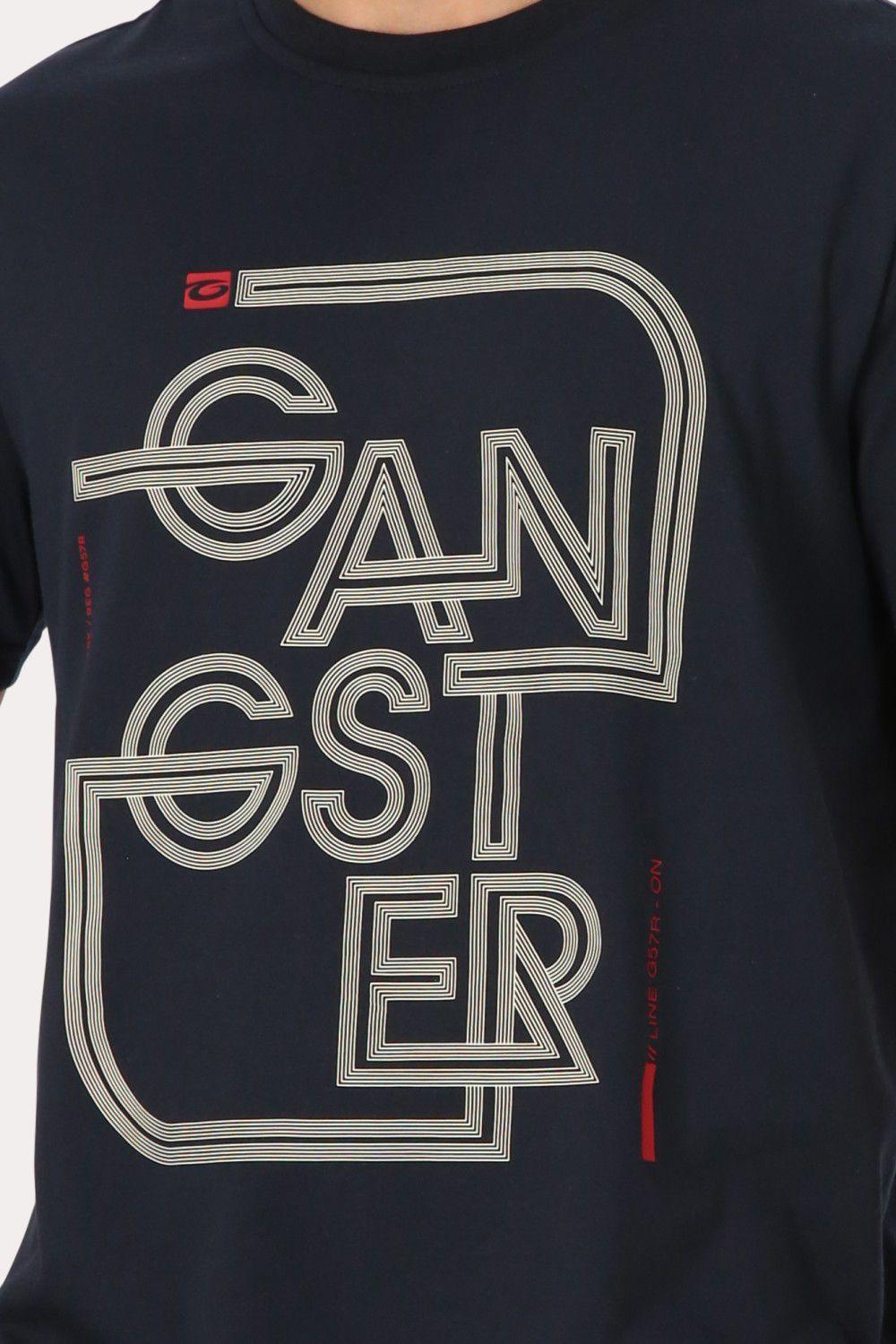 Polera Mc Básica  Atalaia Azul Gangster-2