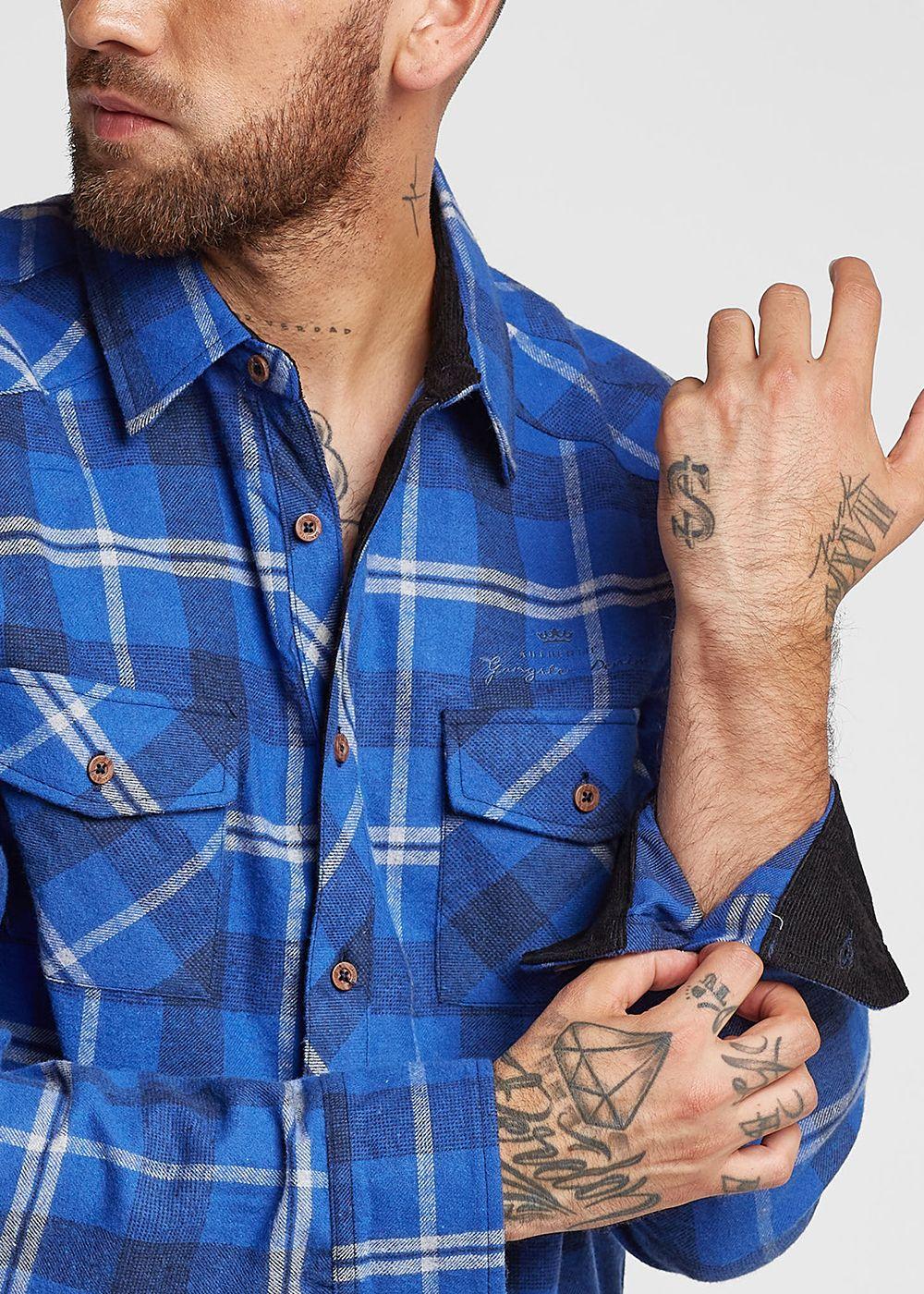 Camisa Lumberjack Azul Gangster-2