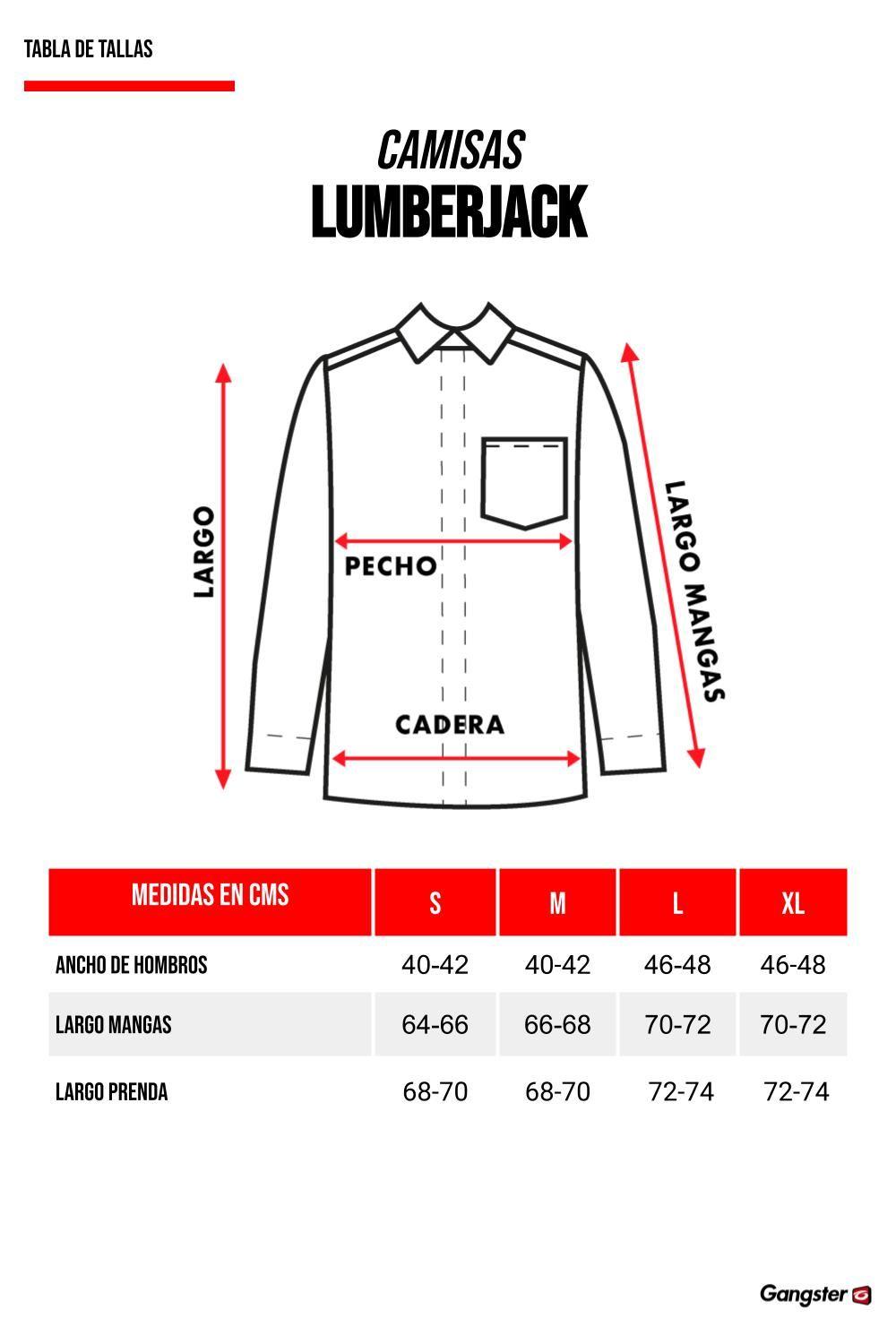 Camisa Lumberjack Azul Gangster-4