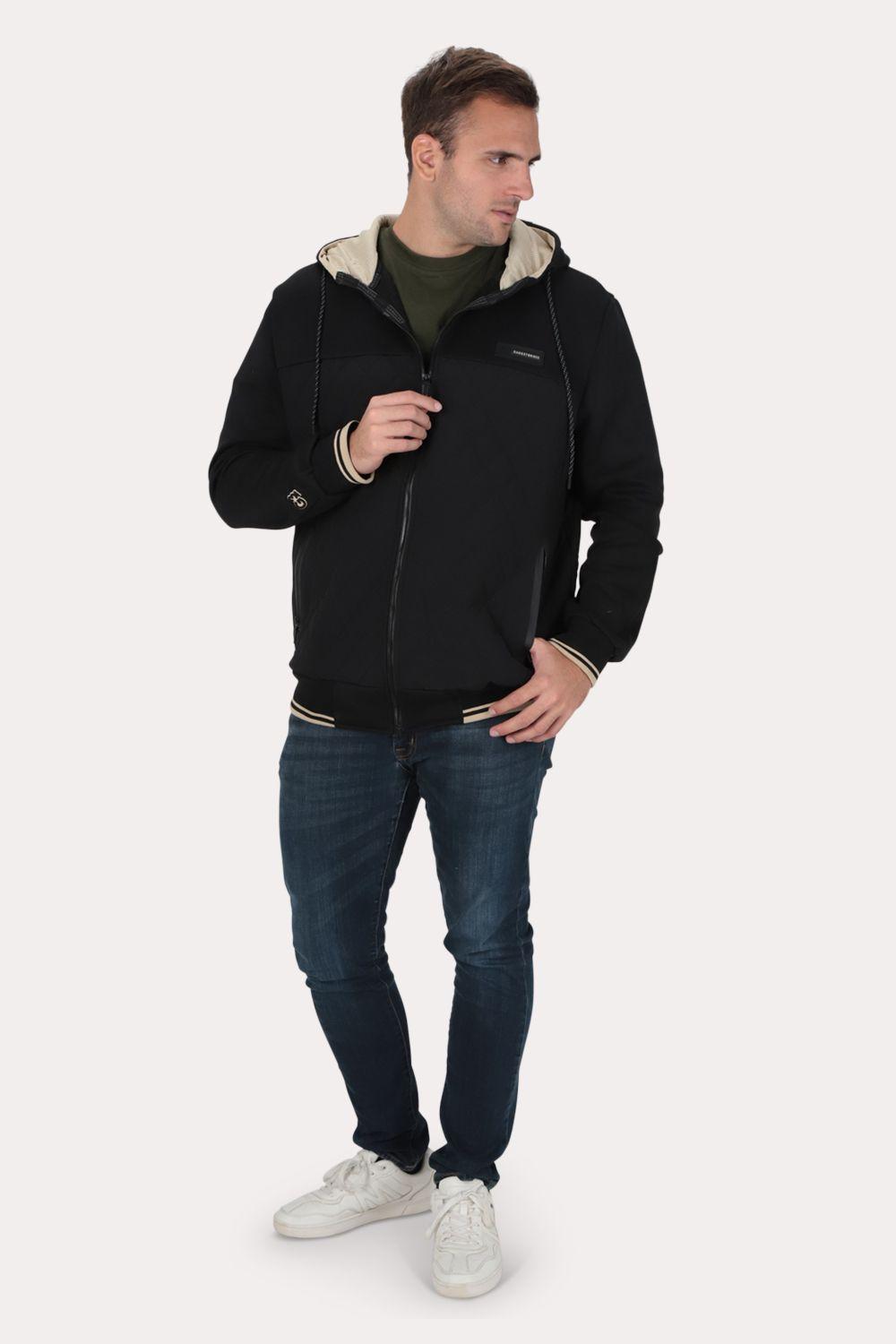 Plus Poleron Hibridas Patchwork Negro Gangster-3