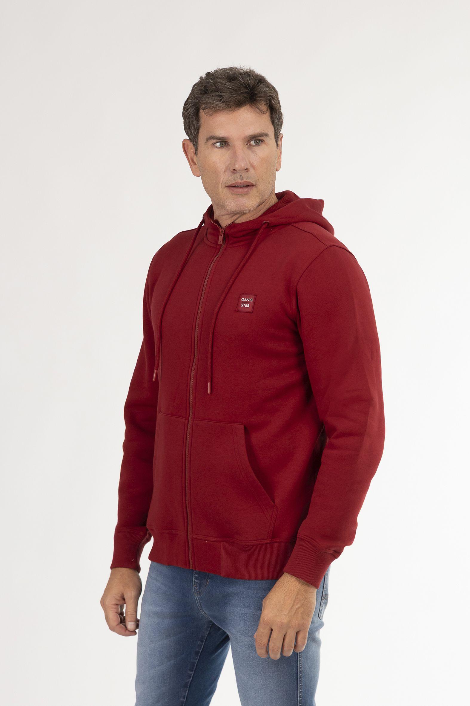 Poleron Fullzipper Path Rojo-2