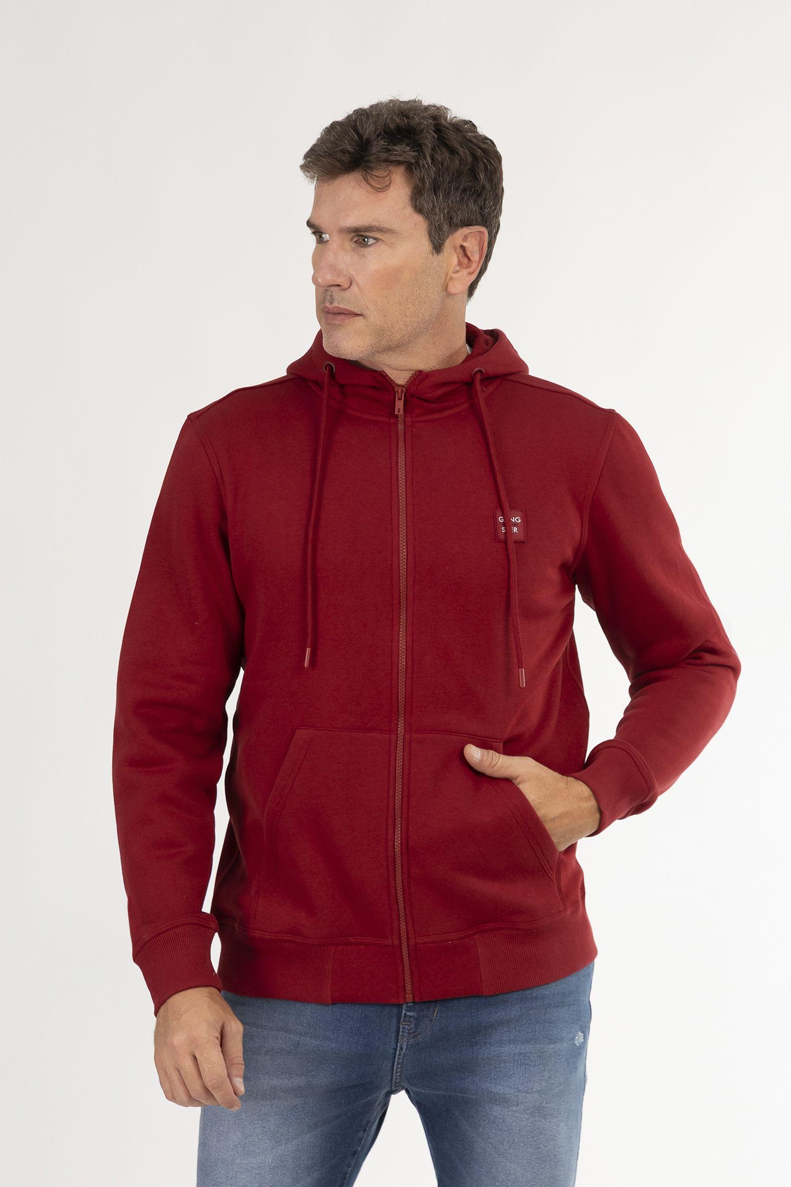 Poleron Fullzipper Path Rojo-3