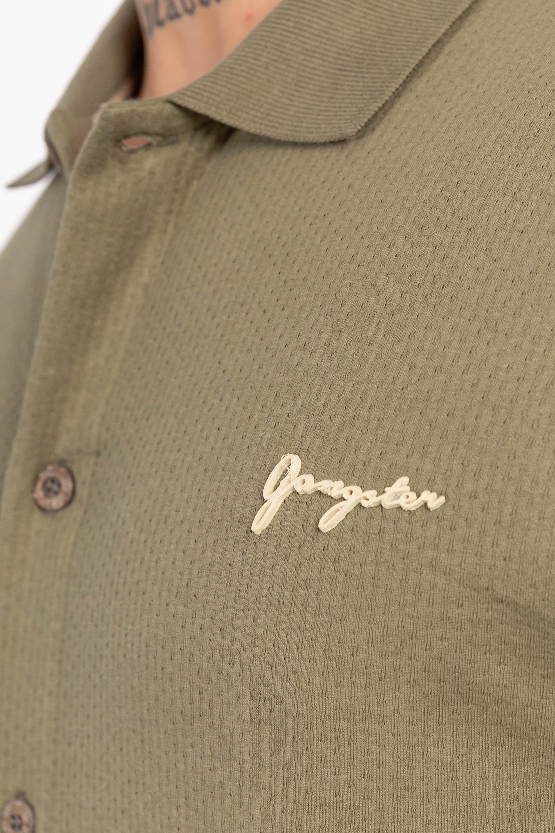 Camisa Camisa Textura California Verde-2