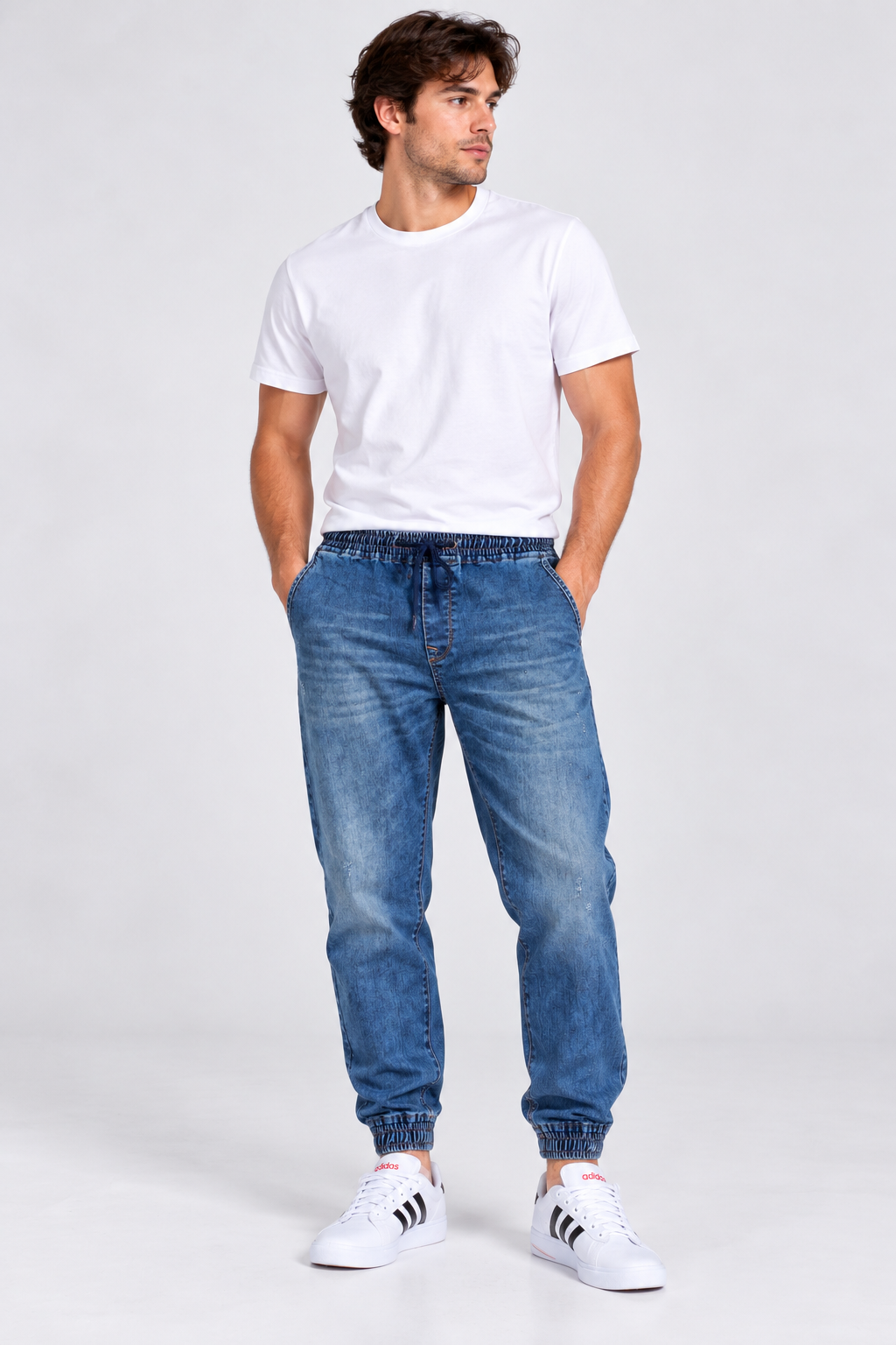 Pantalon  Jogger  Denim 0 Azul  Gangster-3