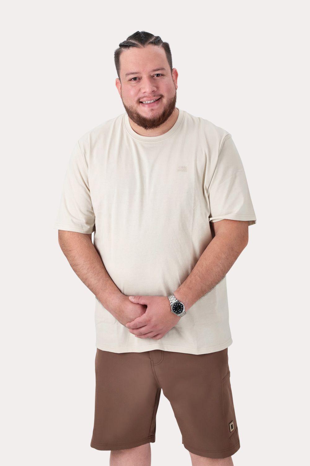 Plus Polera MC Basica Union Sq Beige-0