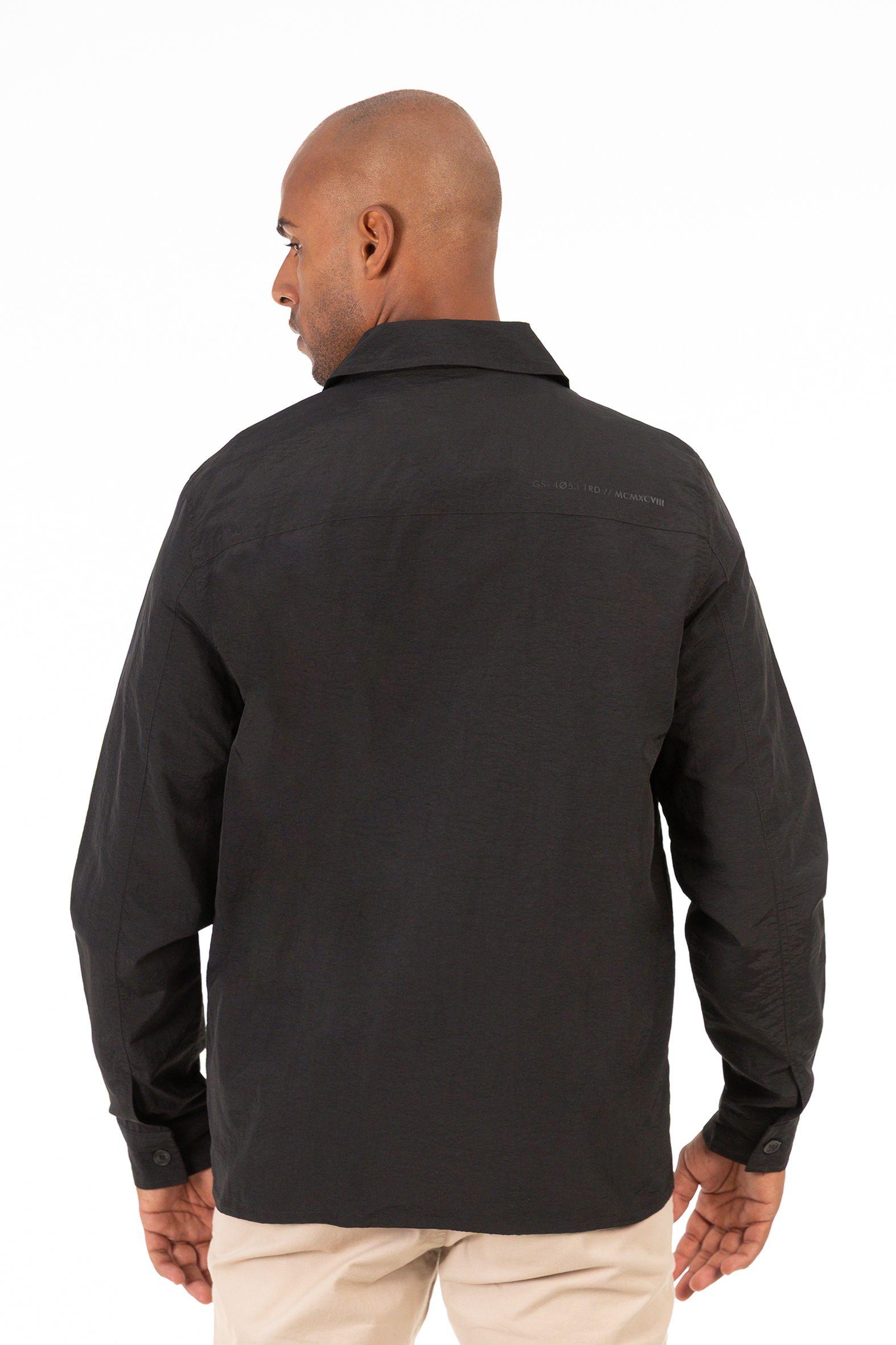 Chaqueta Overshirt Temper Negro-1