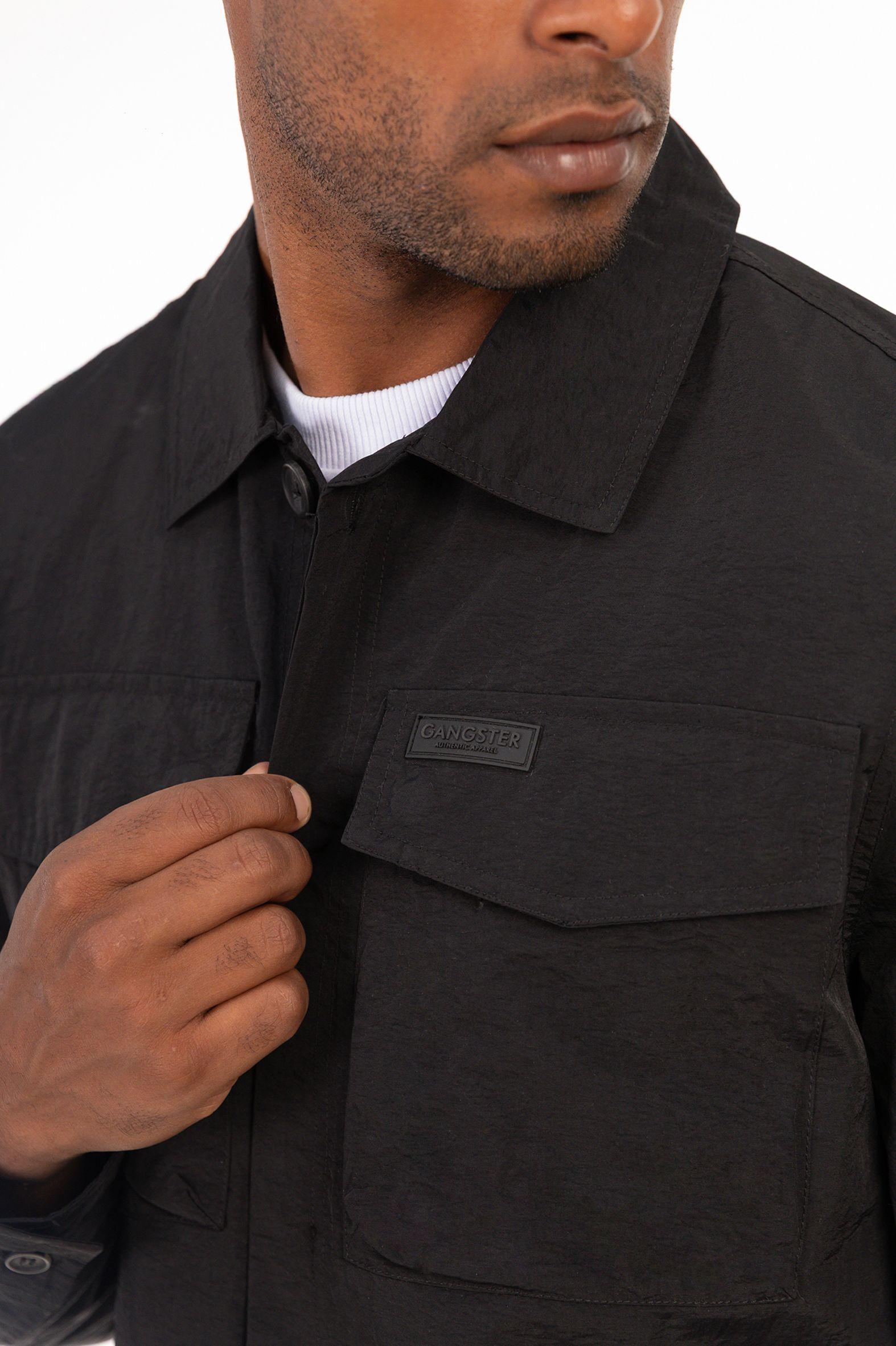 Chaqueta Overshirt Temper Negro-3