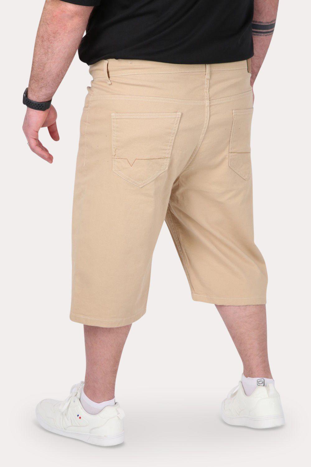 Plus Short Bermuda Canvas Palha Caramelo Gangster-1
