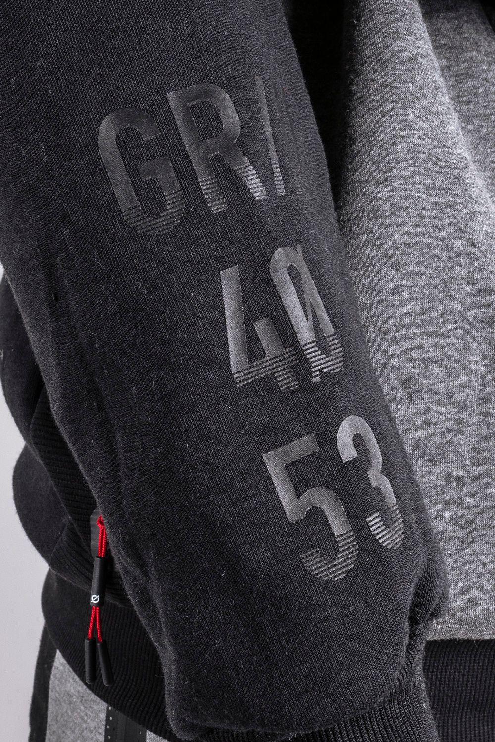 Polerón Full Zipper Fleece Nitty Negro Gangster-4
