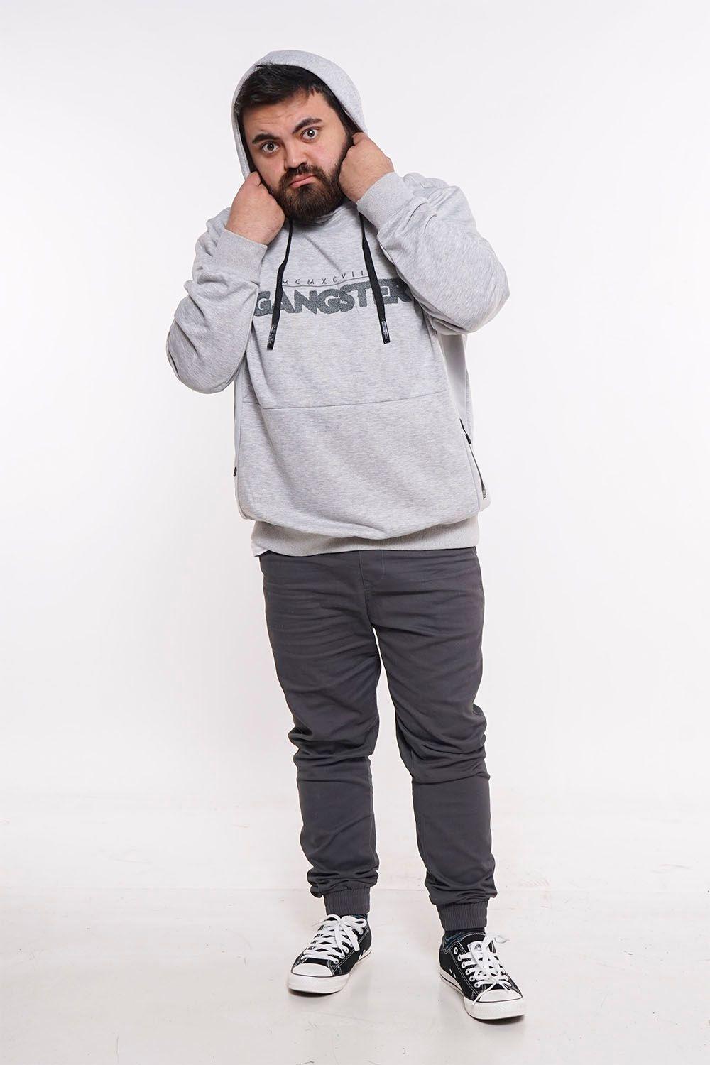 Plus Poleron Hoodie Core Gris Gangster-3