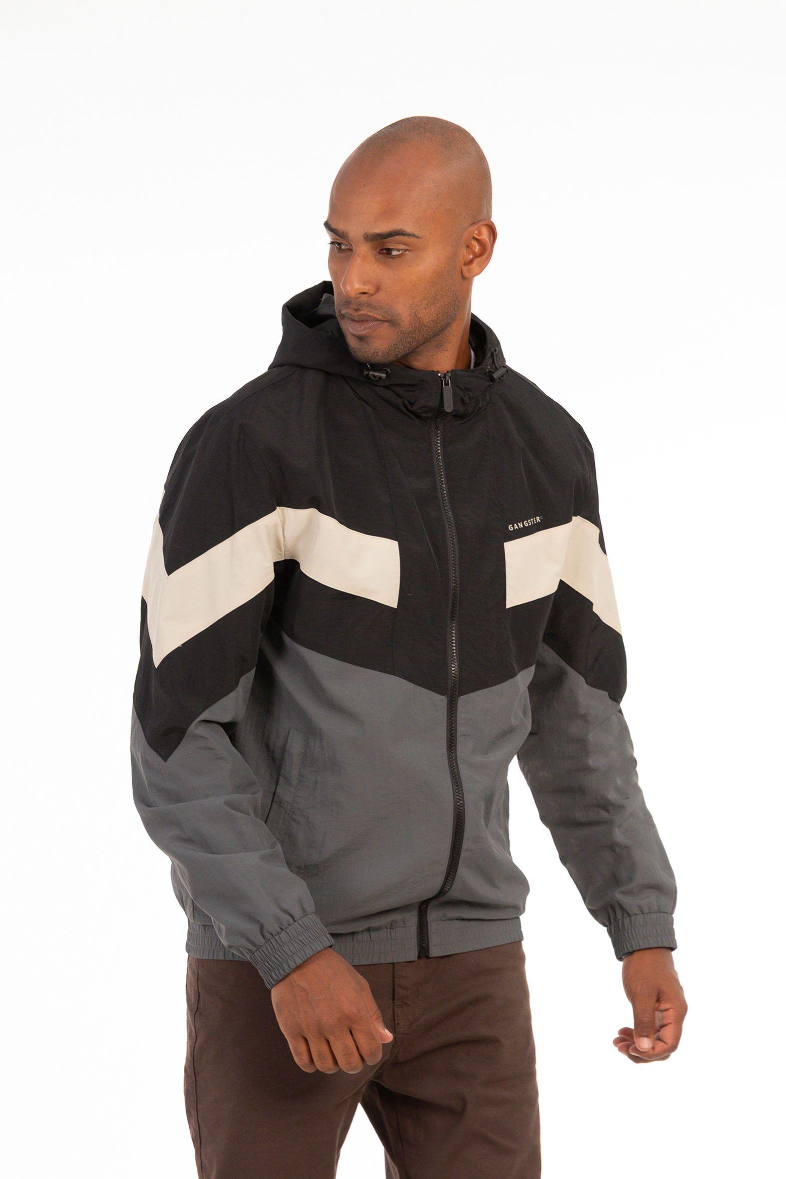 Cortaviento Deportivo Label Negro-5
