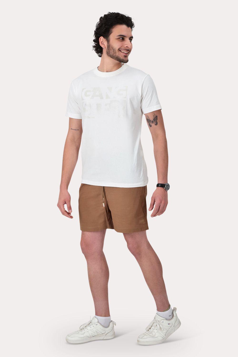 Short Algodón Shore Cafe-3