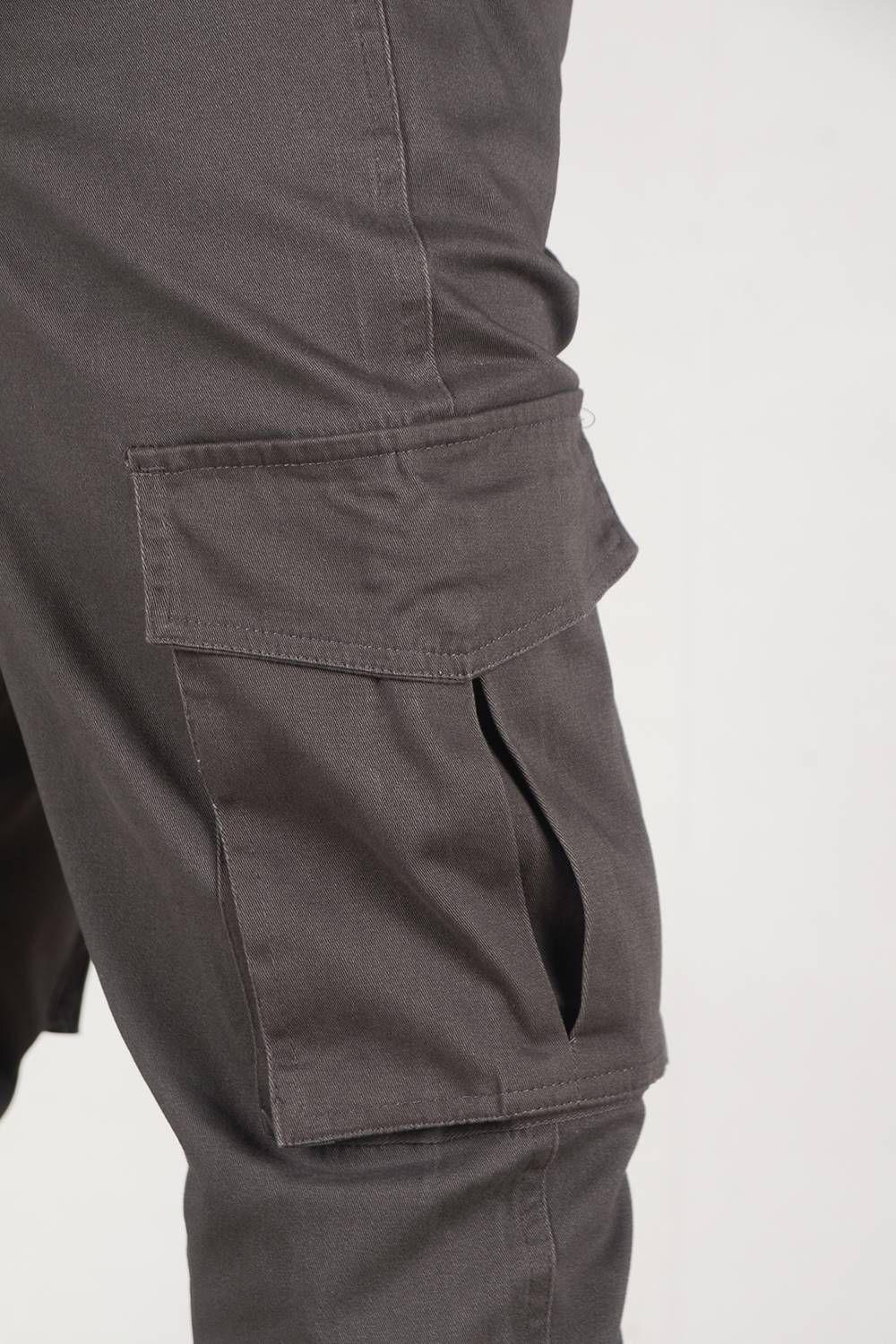Pantalon Jogger Canvas Tradicional Gris Gangster-5