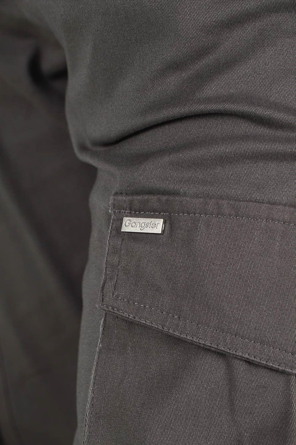 Pantalon Jogger Canvas Tradicional Gris Gangster-6