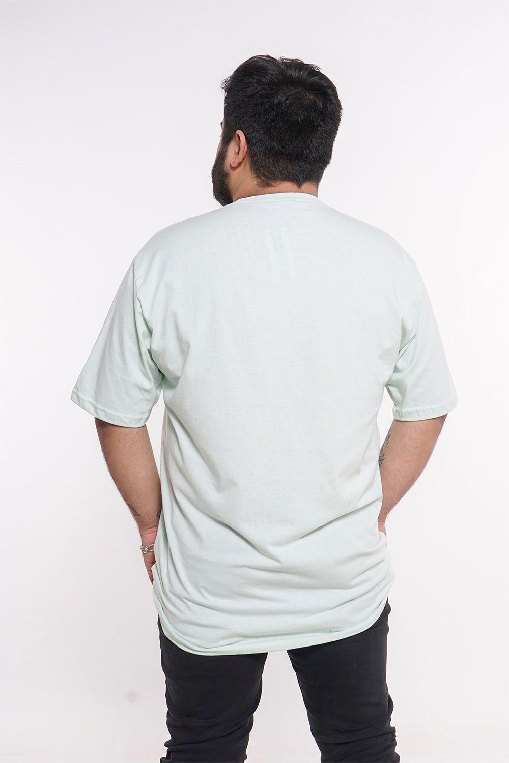 Plus Polera Mc Básica Caut Verde Gangster-2