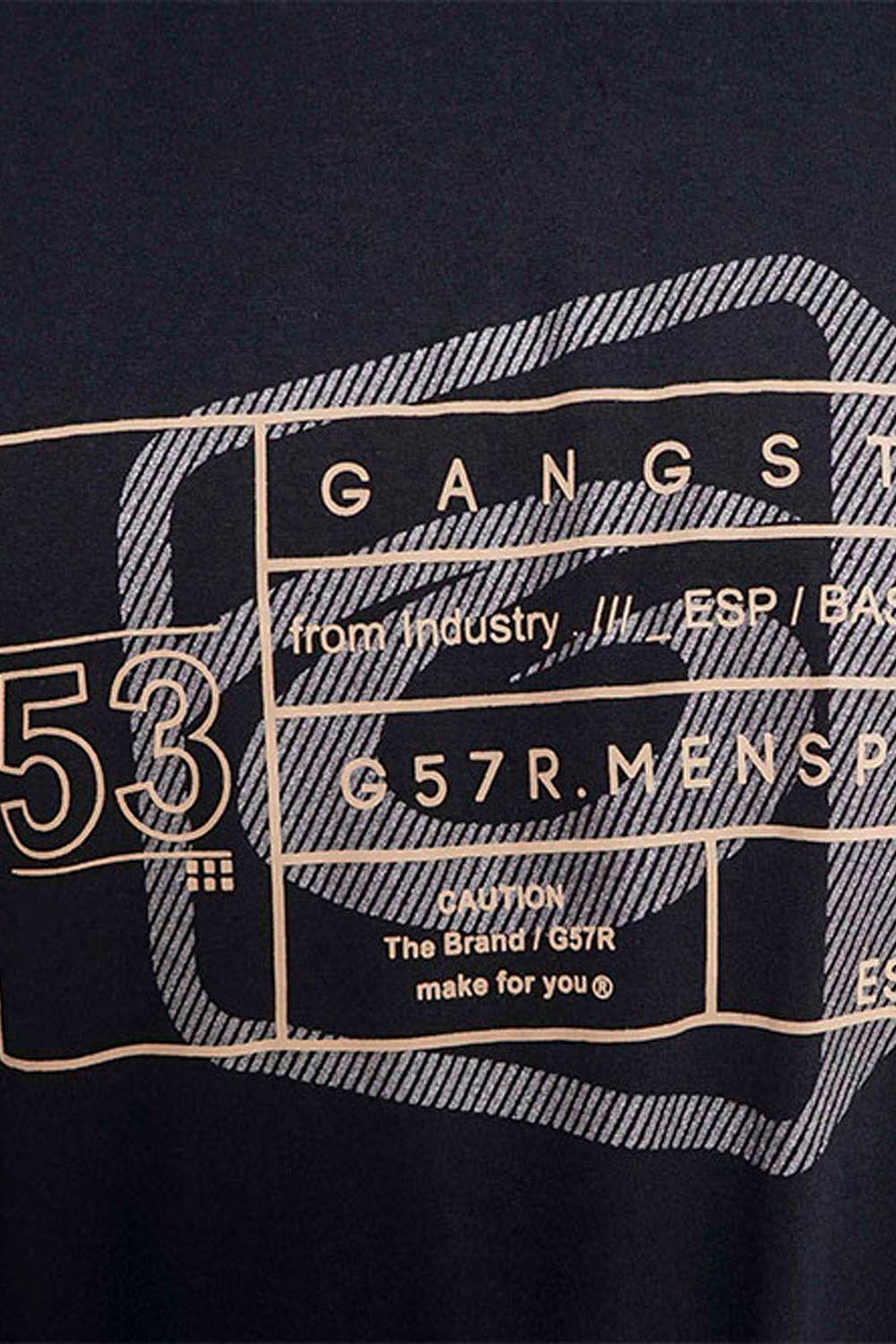 Plus Polera Mc Básica Caut Negro Gangster-2