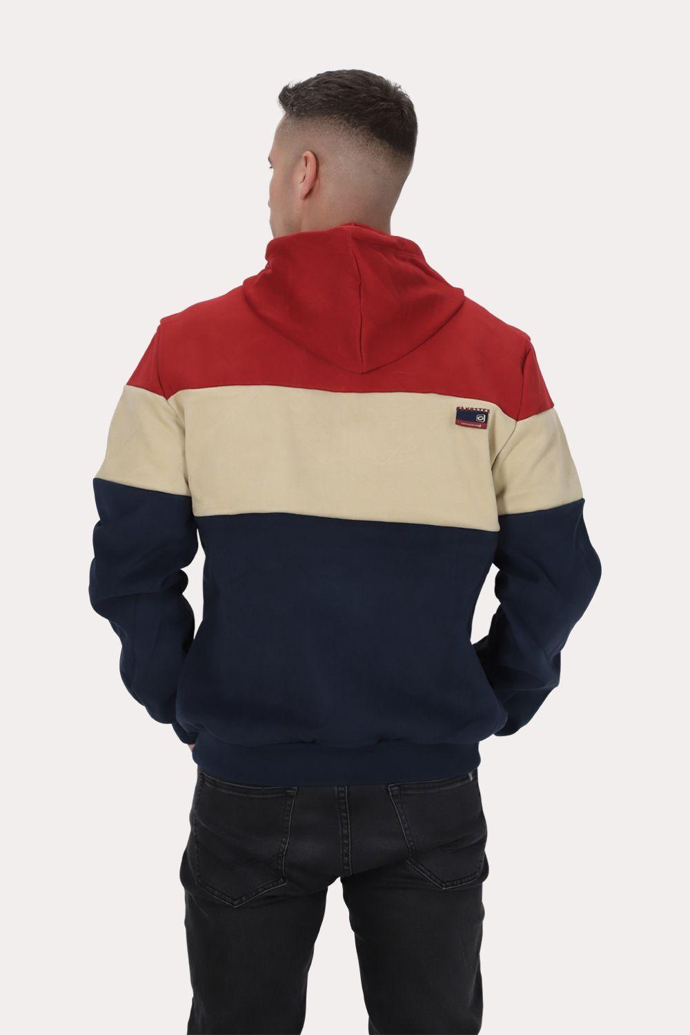 Poleron Full Zipper Peachy Azul Gangster-2