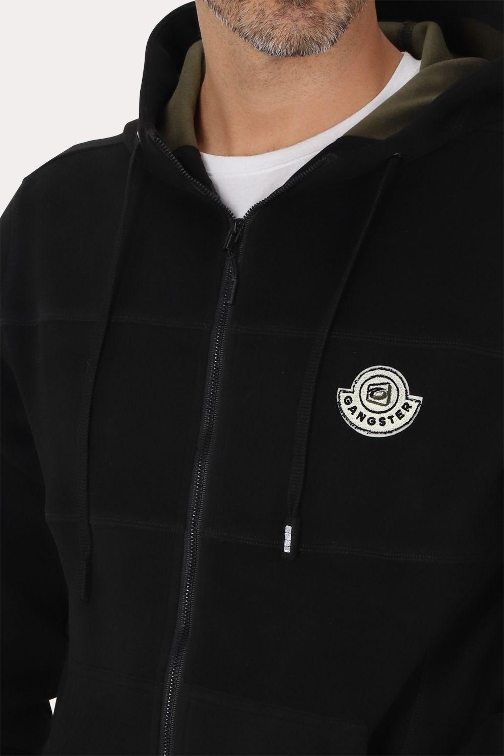 Poleron Full Zipper Nordvik Negro Gangster-2