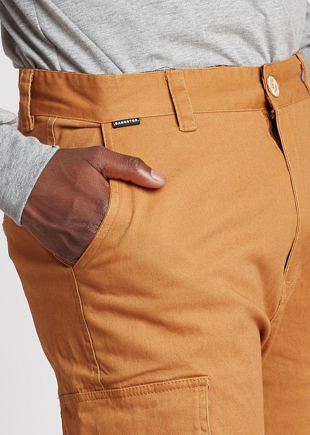 Pantalon Jogger Cargo Classic Mostaza Gangster-1