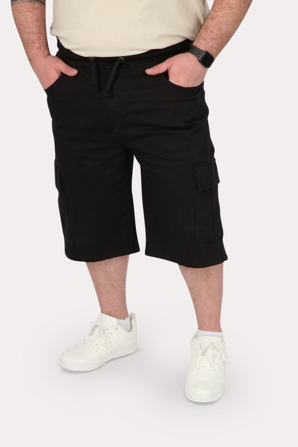 Plus Short Bermuda Canvas Cargo CarB Negro Gangster-0