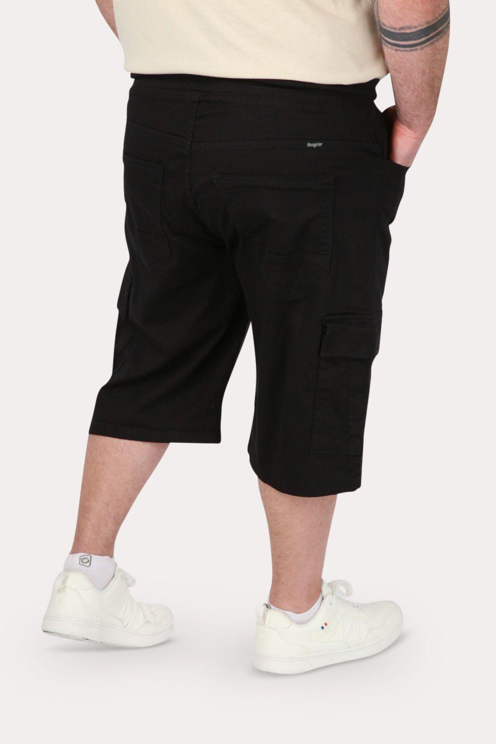 Plus Short Bermuda Canvas Cargo CarB Negro Gangster-1