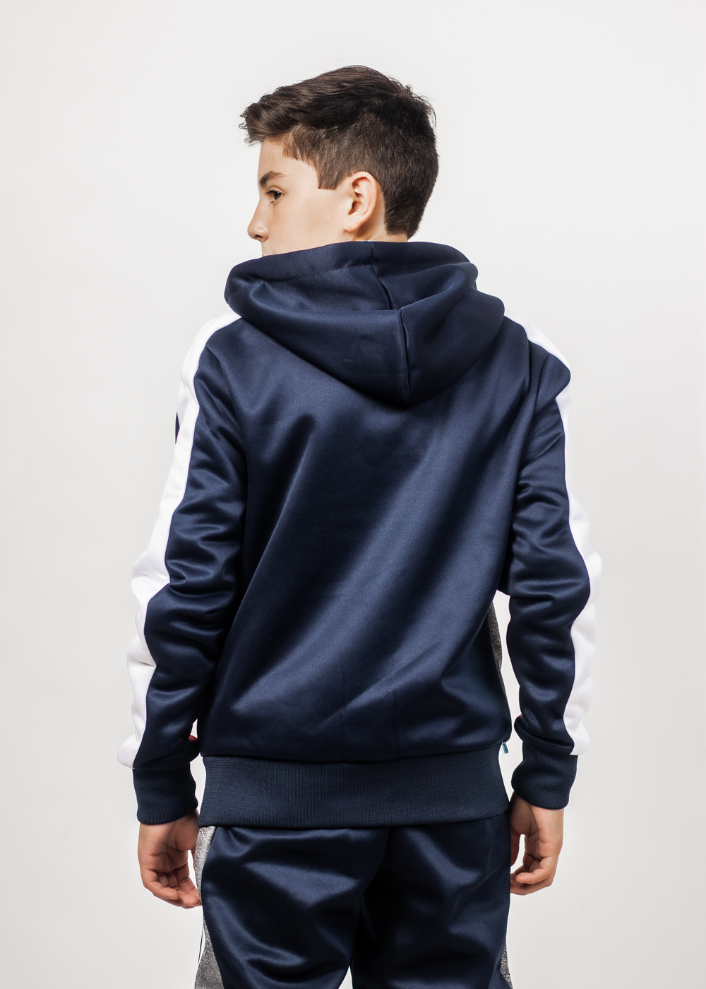 Teen Poleron Active Hoodie Ring Azul Gangster-1