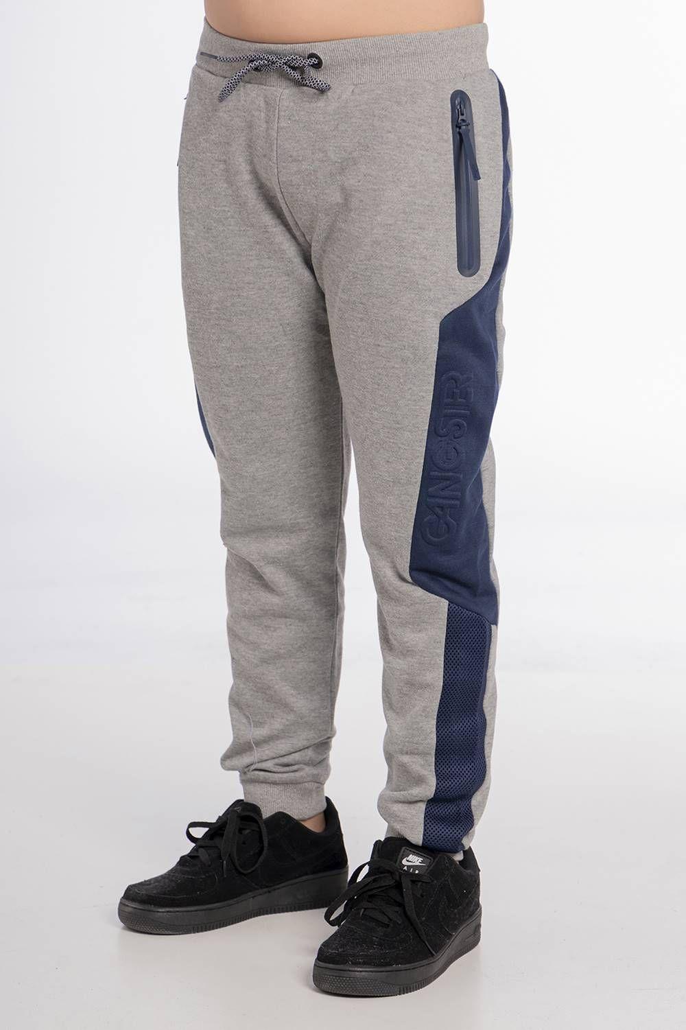 Teen Buzo Liviano Distortion Gris Gangster-0