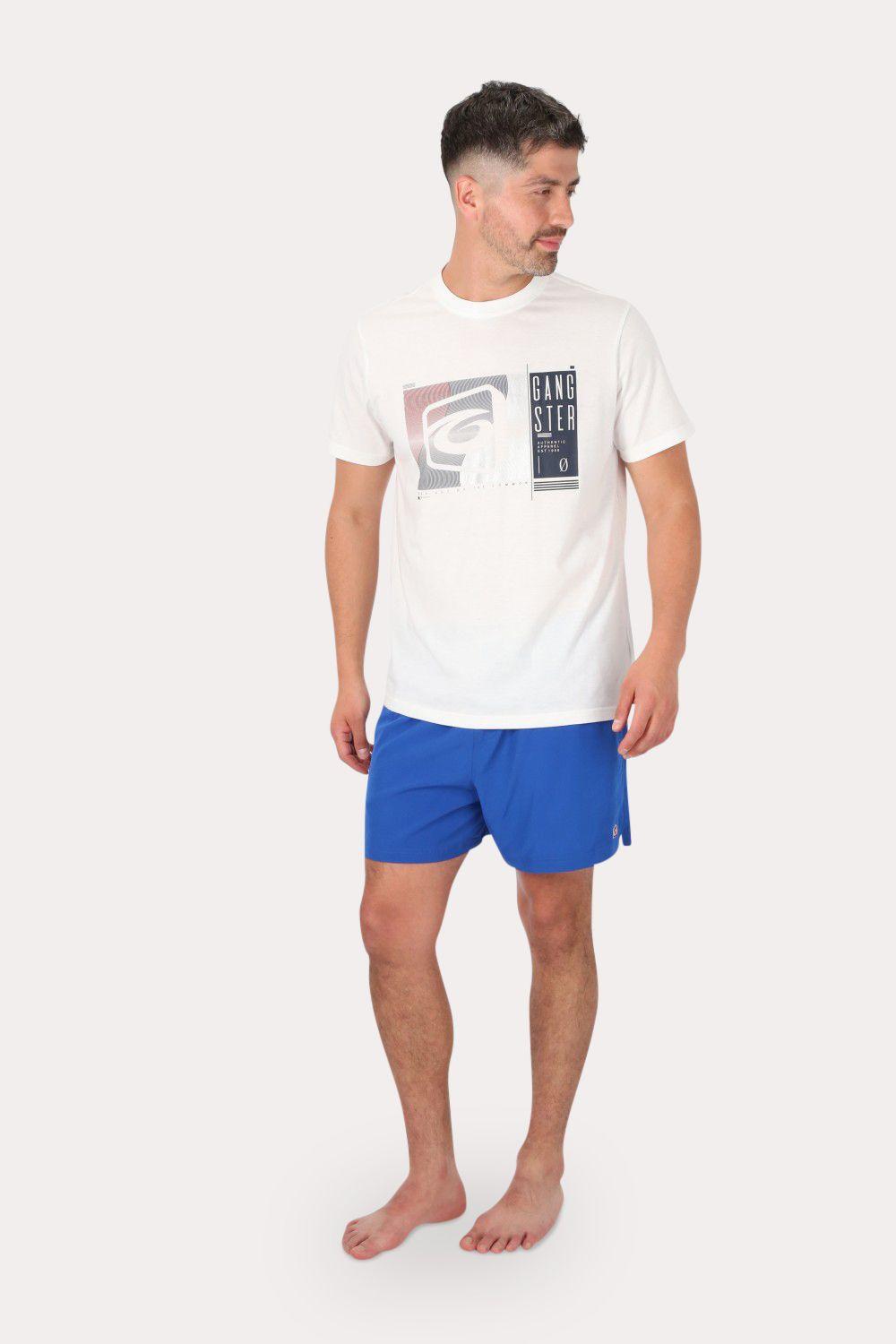 Traje Baño Solid Turquesa Gangster-3