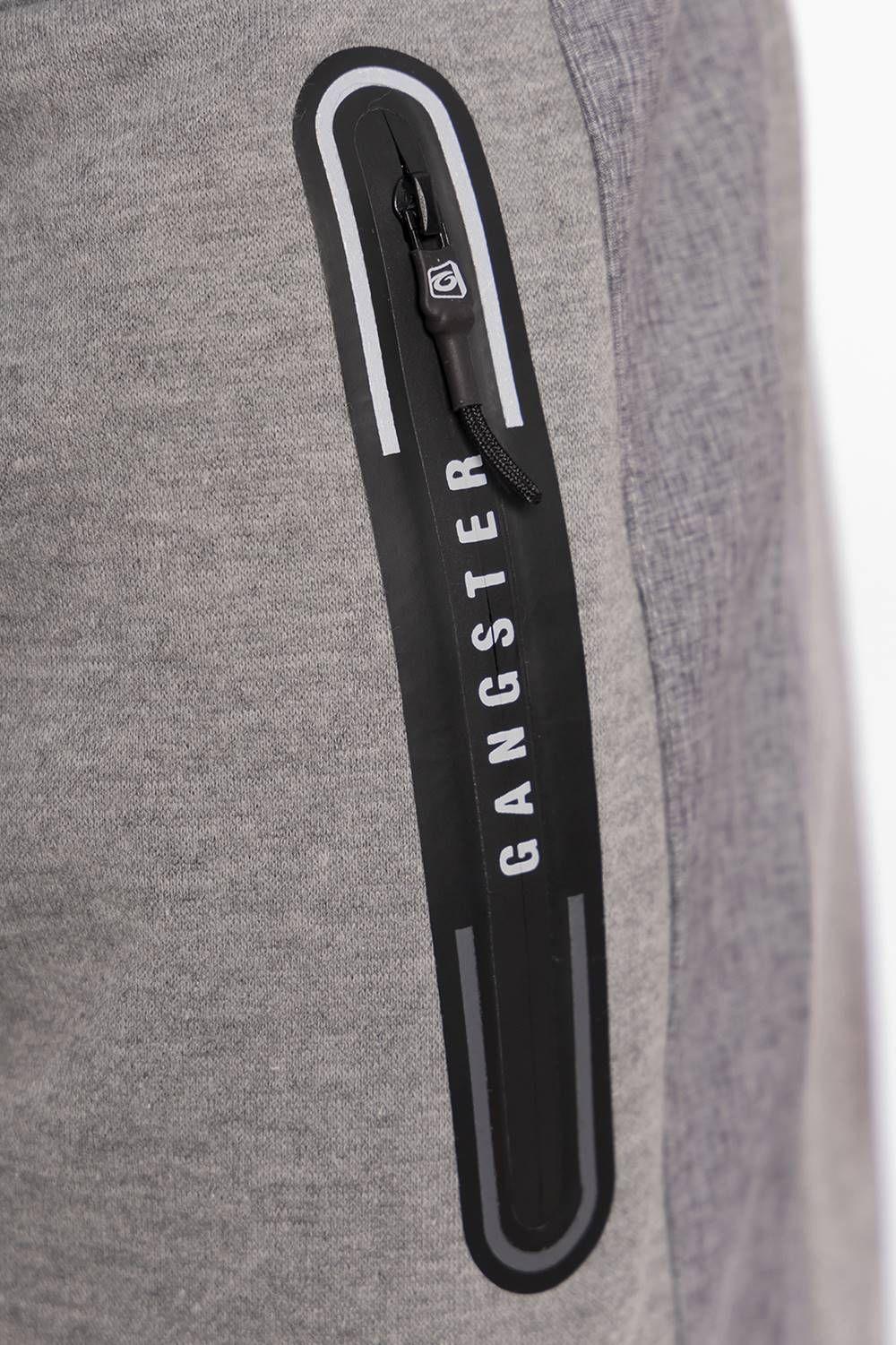 Teen Short Jogger Pocket Logo Gris Gangster-2