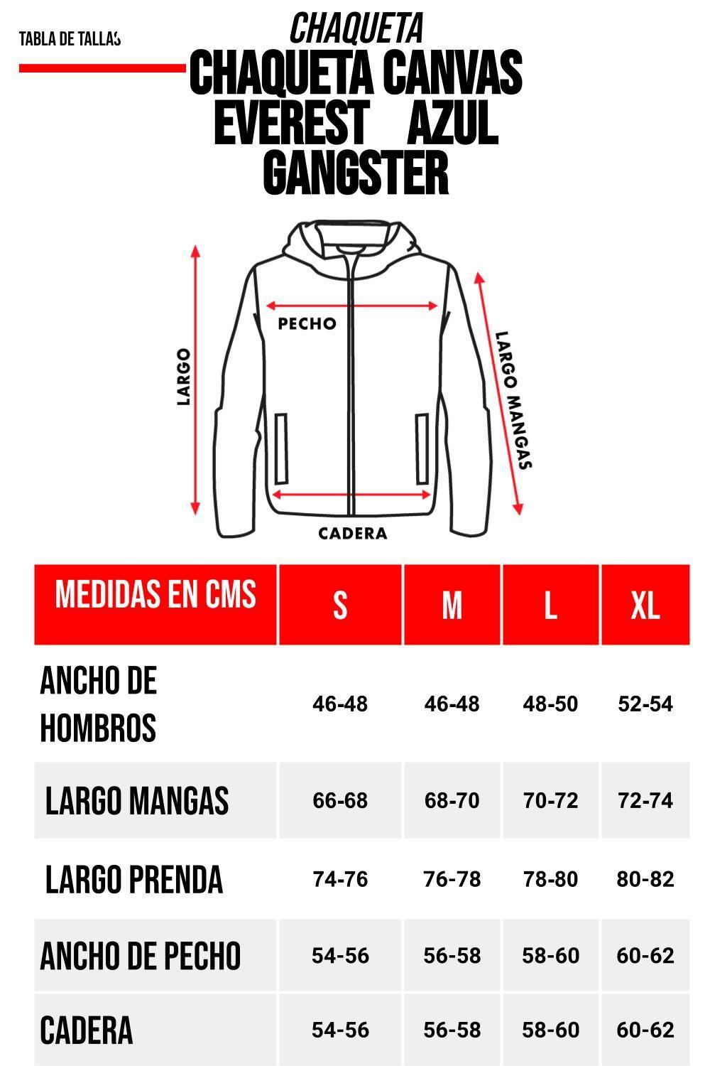 Chaqueta Canvas Everest Azul Gangster-4