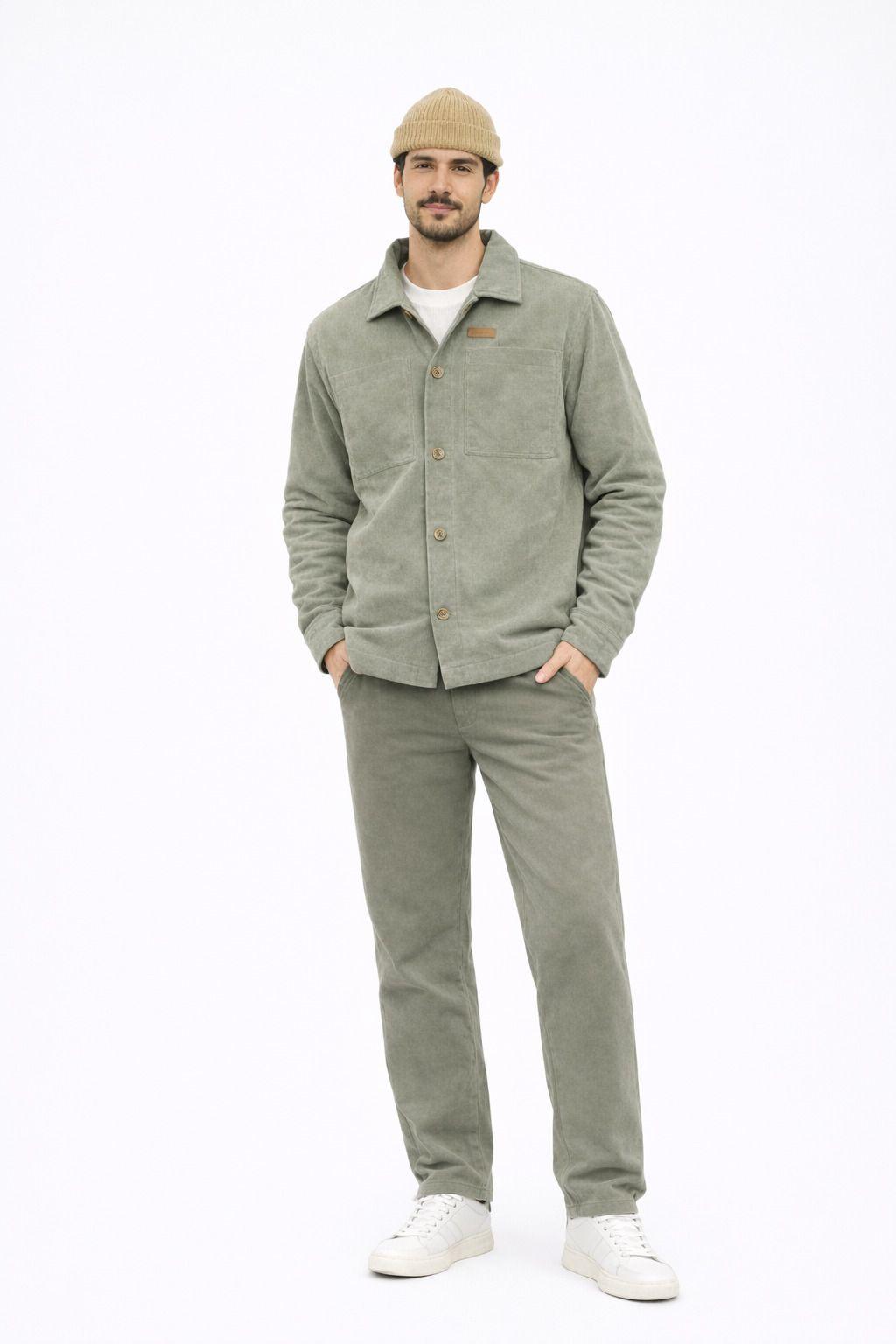 Chaqueta Overshirt Sway Verde-3