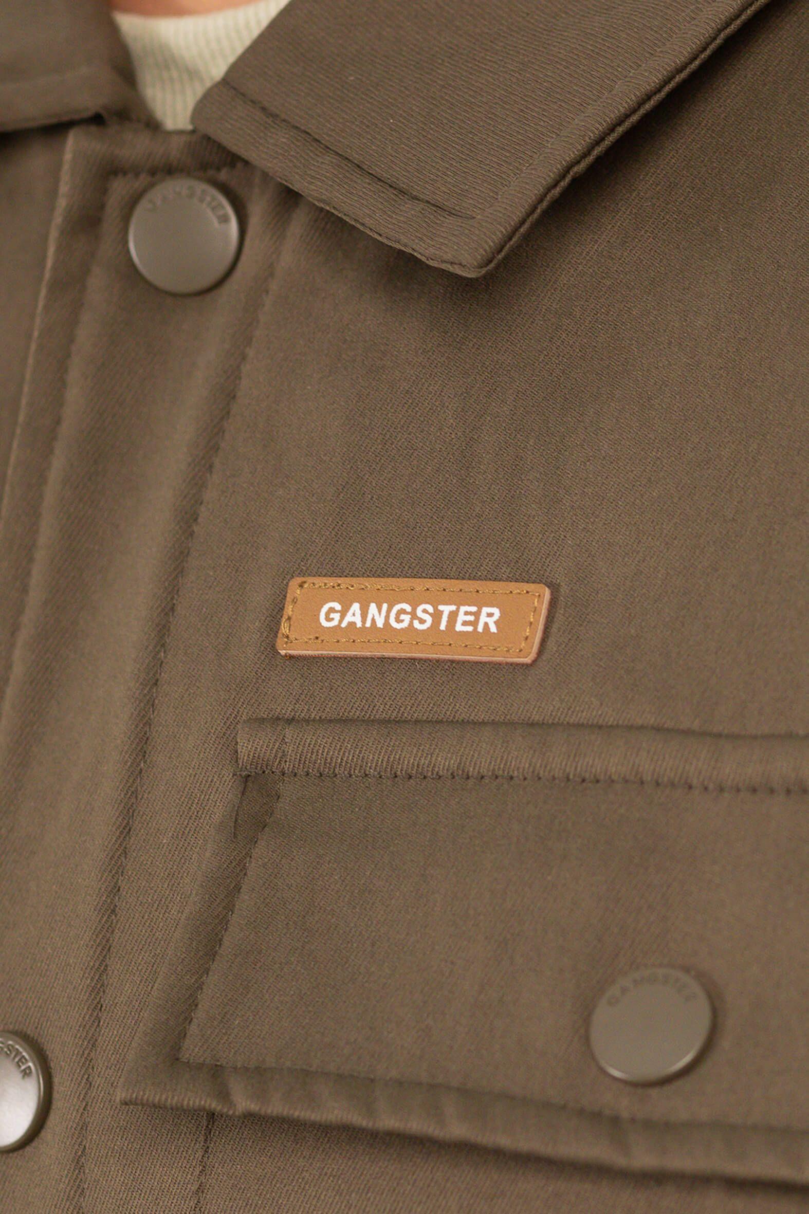 Chaqueta Overshirt Habit Verde Oliva-2