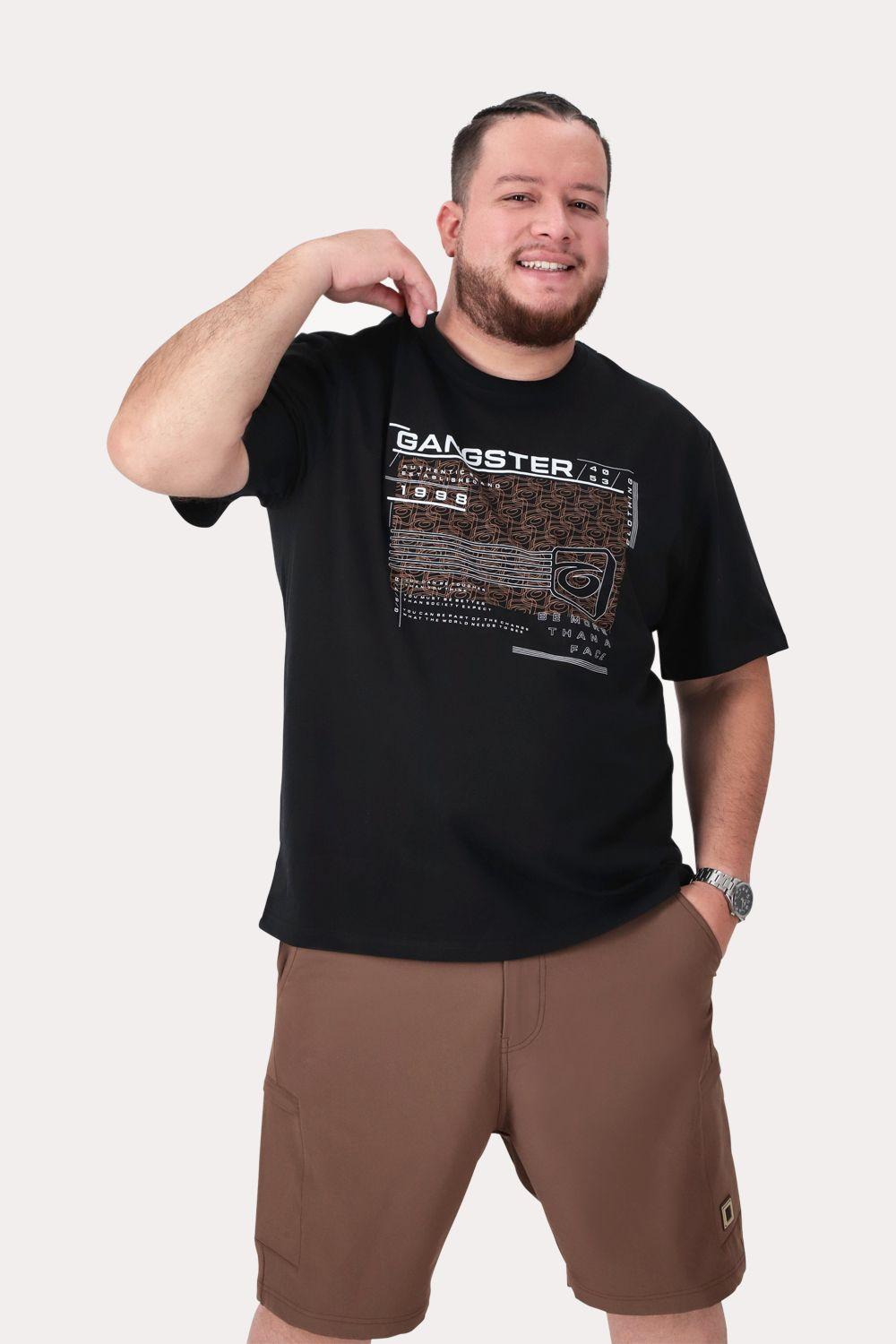 Plus Polera MC Basica Jackson Negro-0