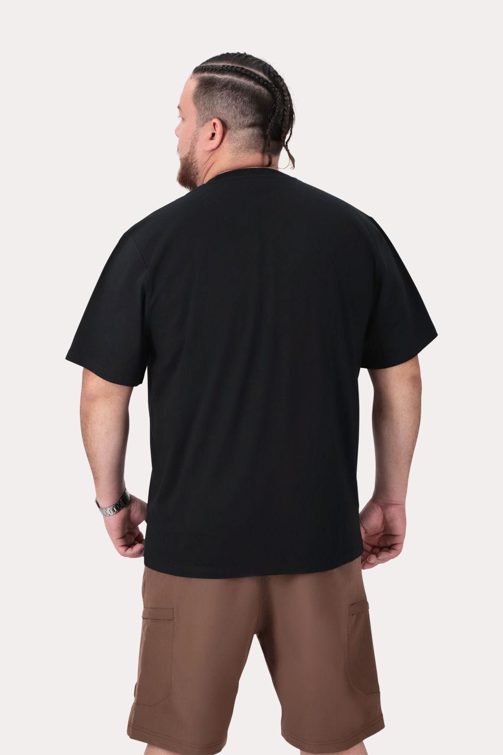 Plus Polera MC Basica Jackson Negro-1