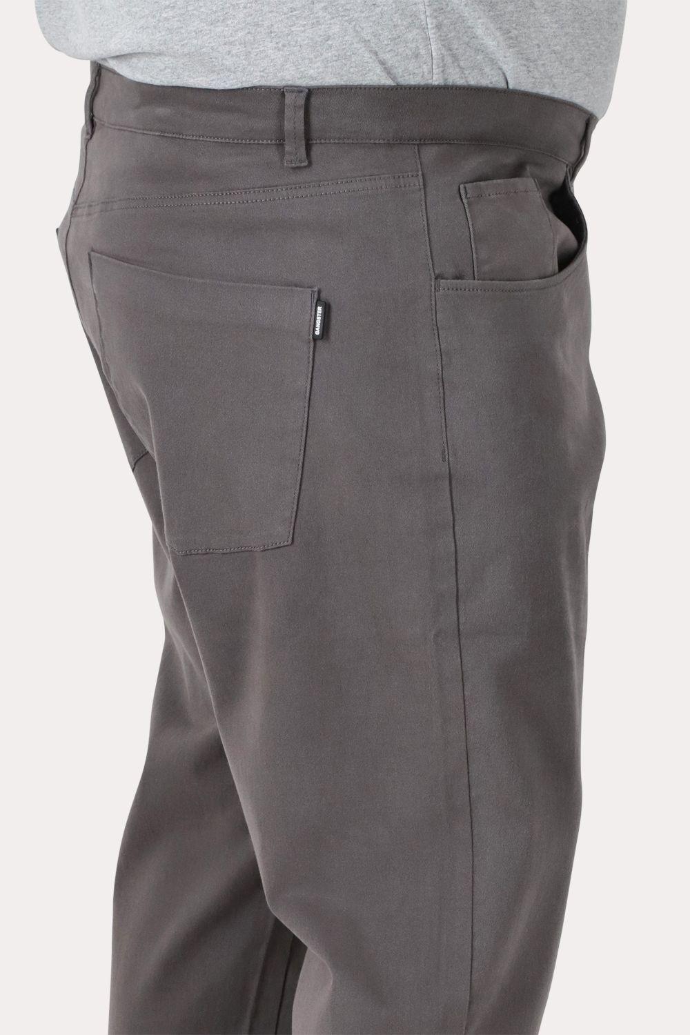 Plus Pantalon Canvas Liso Chester Gris-2