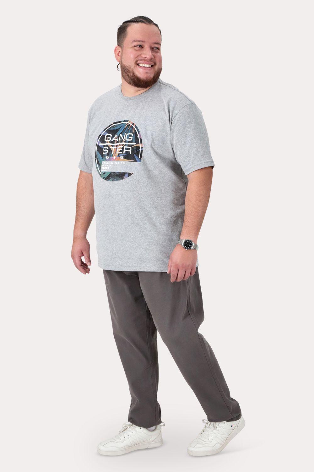 Plus Pantalon Canvas Liso Chester Gris-3