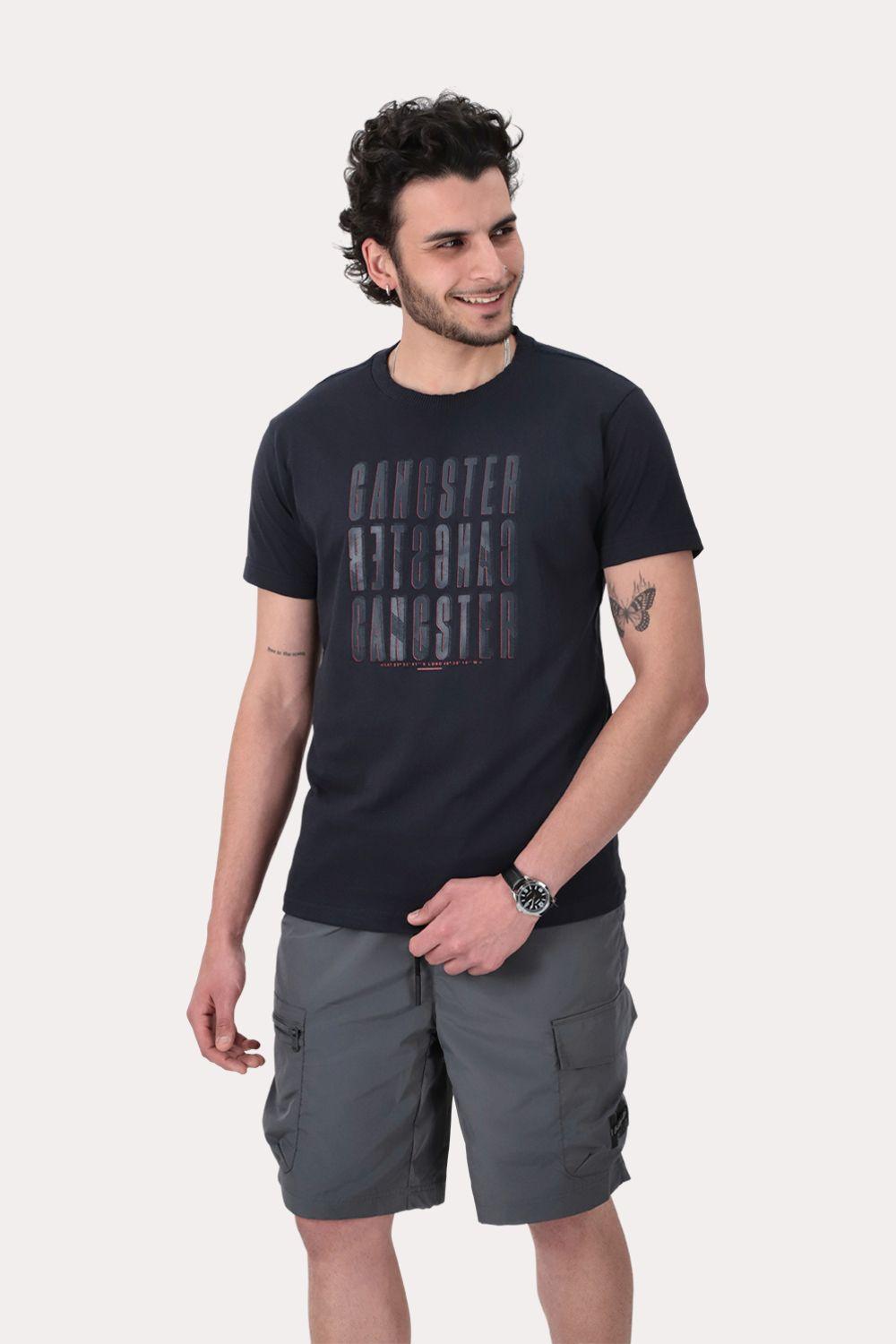 Polera Mc Basica Essex Azul Marino-0