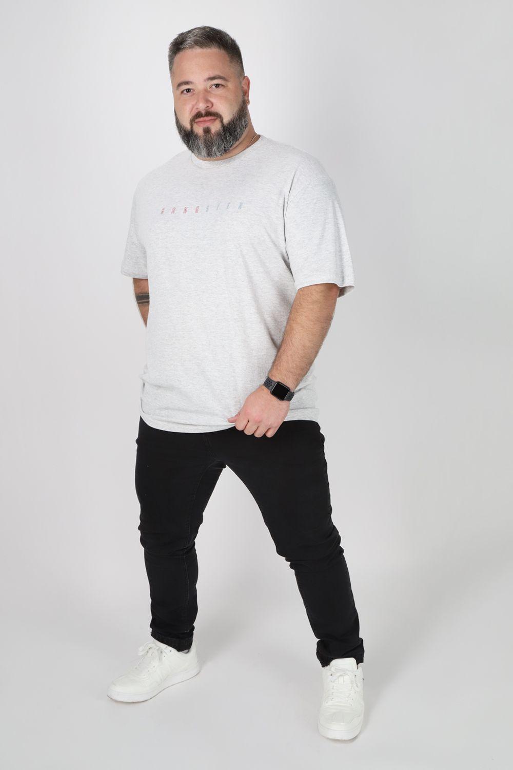 Plus Polera Mc Básica Intense Gris Gangster-3