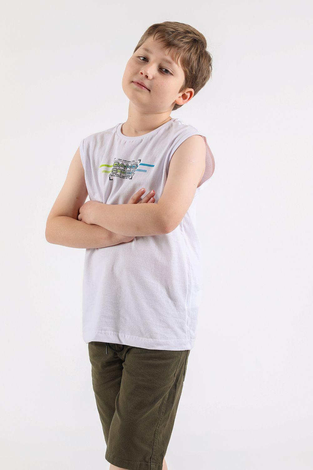 Teen Polera Sm Fronton Blanco Gangster-0