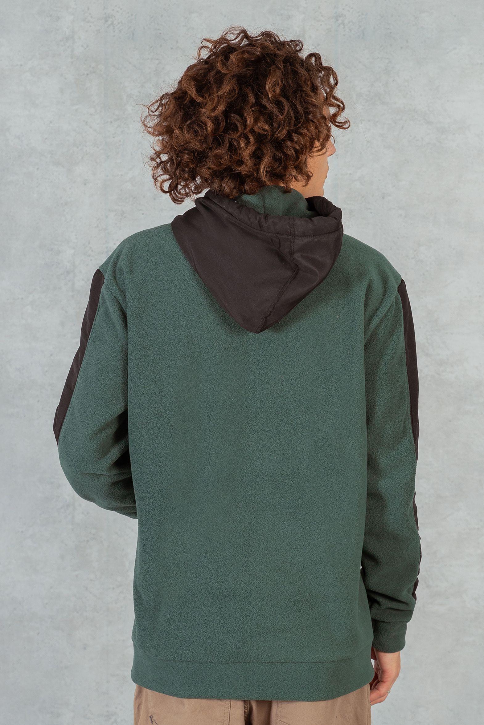 Poleron Full Zipper Fleece Line  Verde Overcore-1