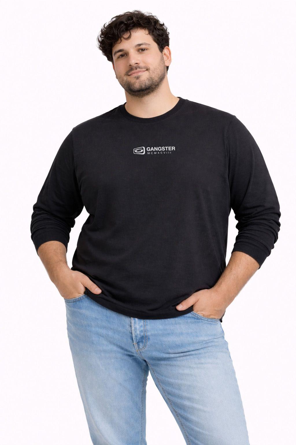 Plus Polera ML Field Negro-2