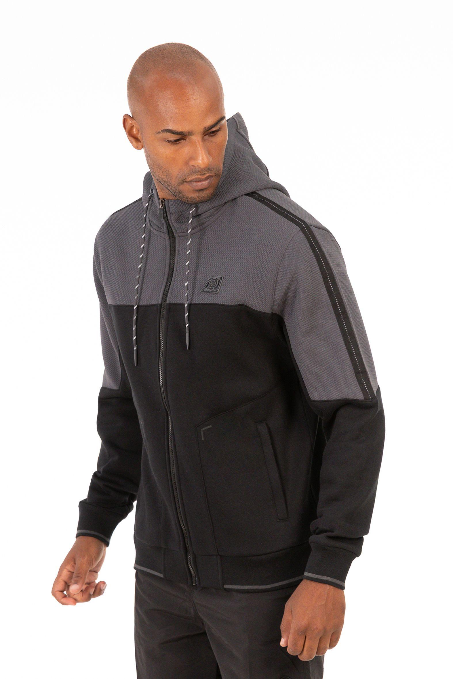 Poleron Fullzipper Cross Negro-2