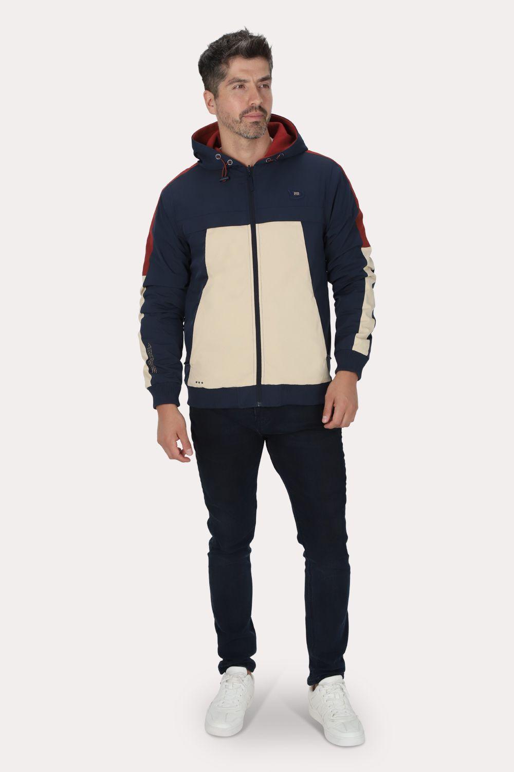 Cortaviento Reversible Twist Azul Marino Gangster-2