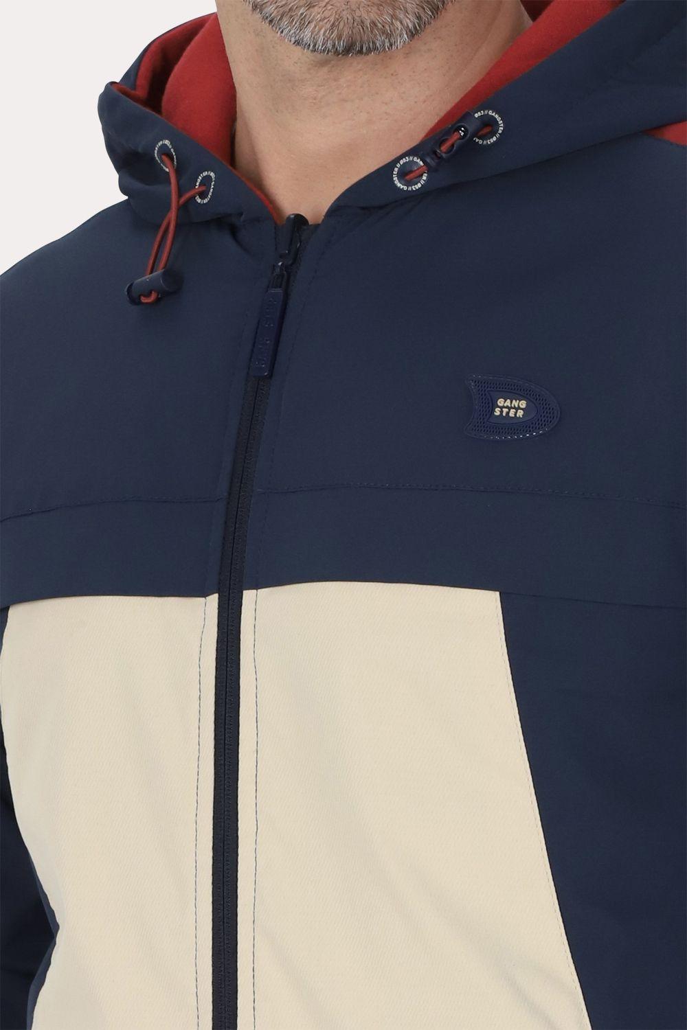 Cortaviento Reversible Twist Azul Marino Gangster-3