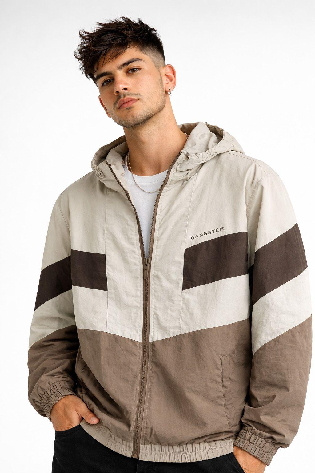 Cortaviento Deportivo Label Beige-0