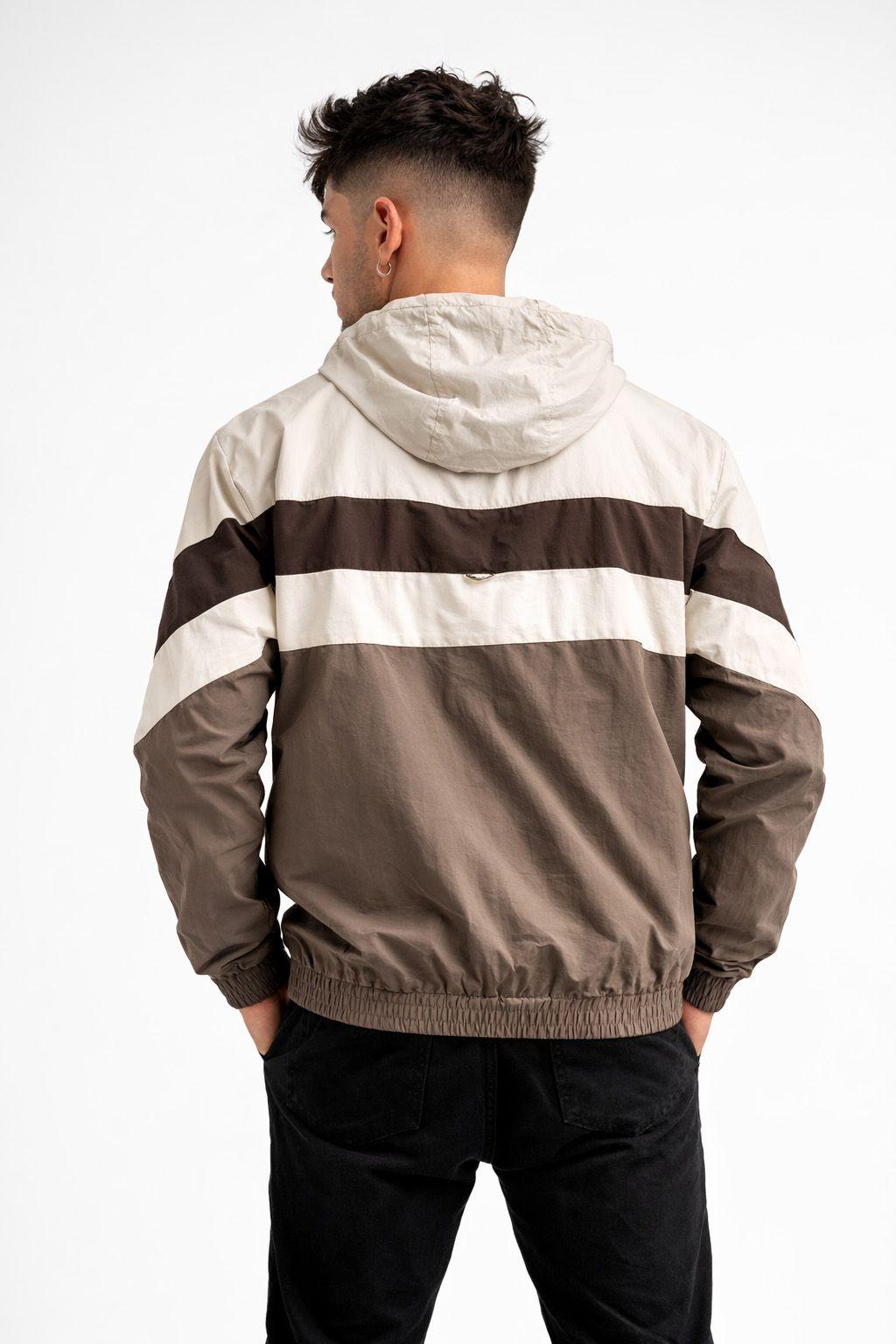 Cortaviento Deportivo Label Beige-1
