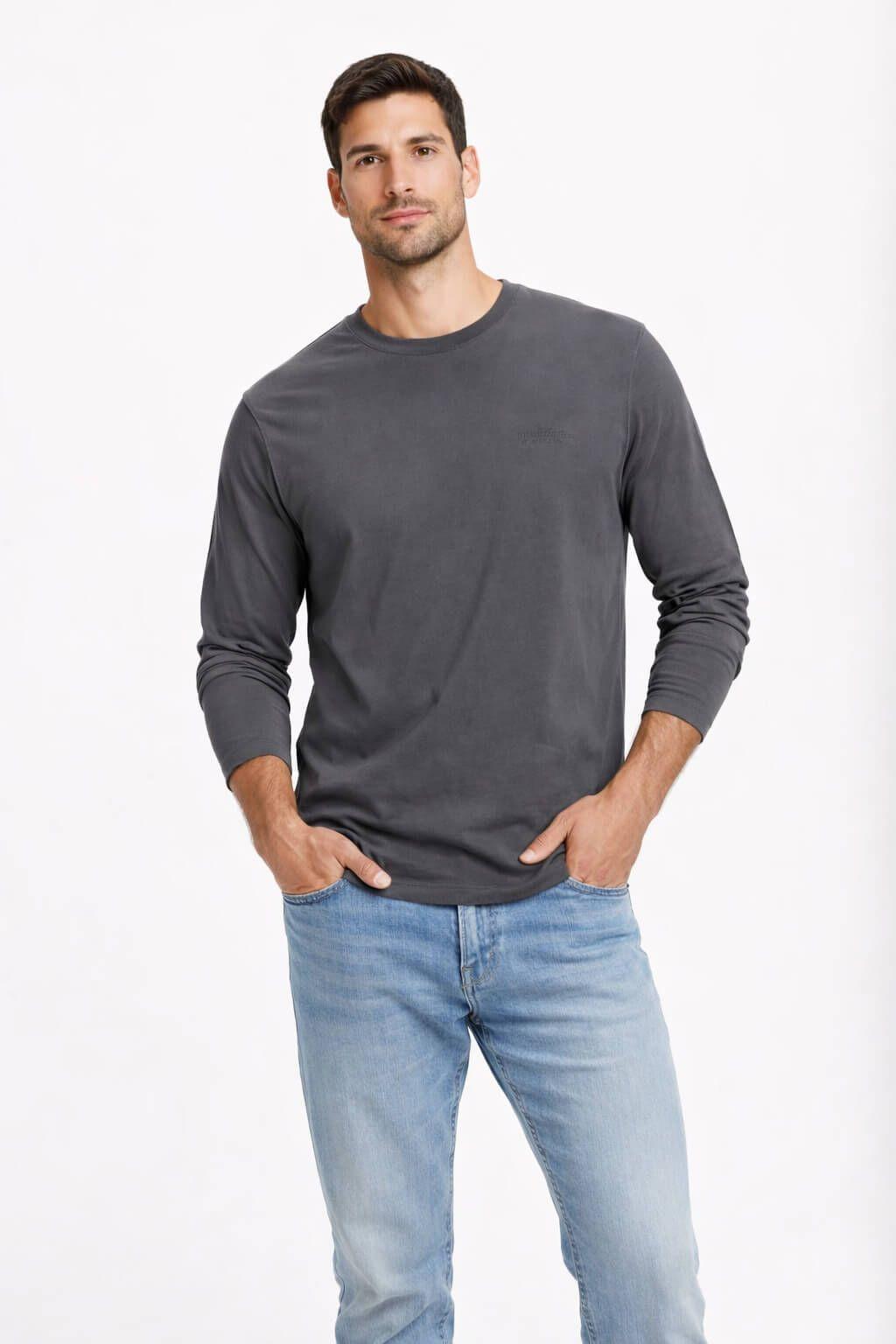 Polera ML Field Gris-0